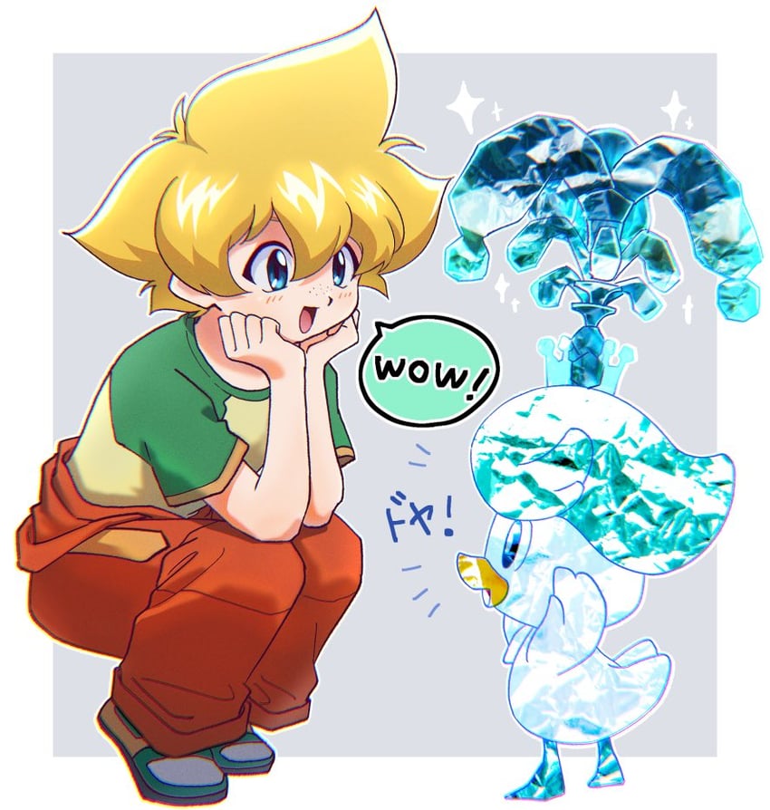 quaxly and mizuhara max (pokemon and 2 more) drawn by tkoknmy0321