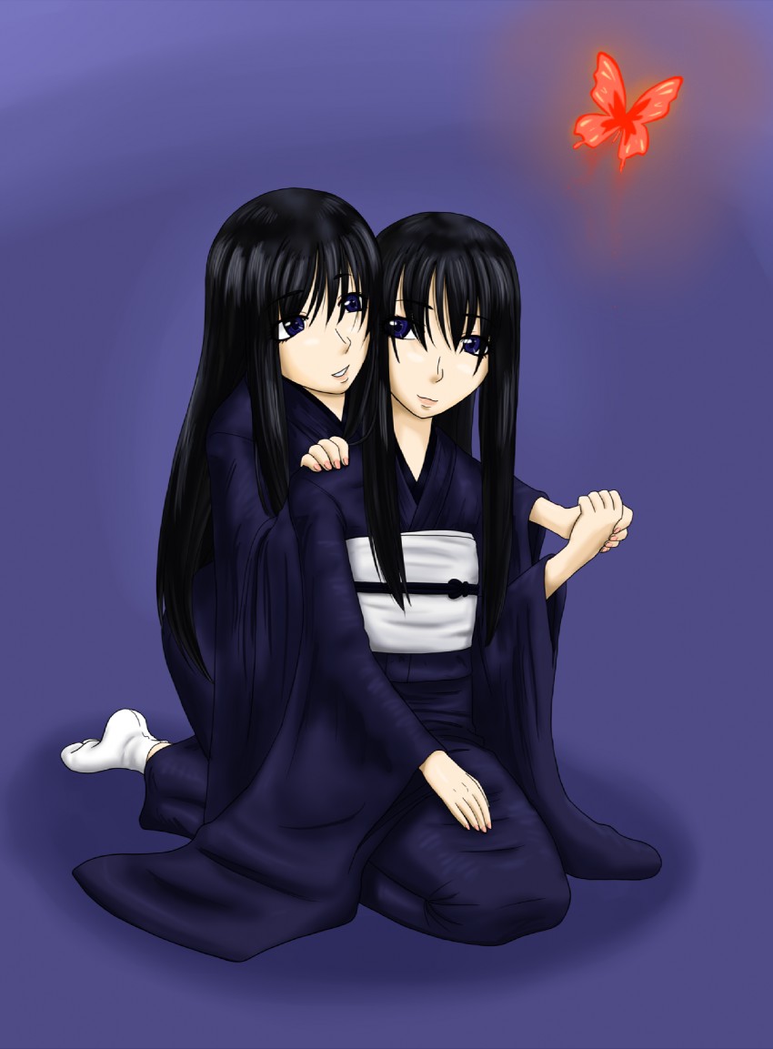 kiryuu akane and kiryuu azami (fatal frame and 1 more) drawn by ml