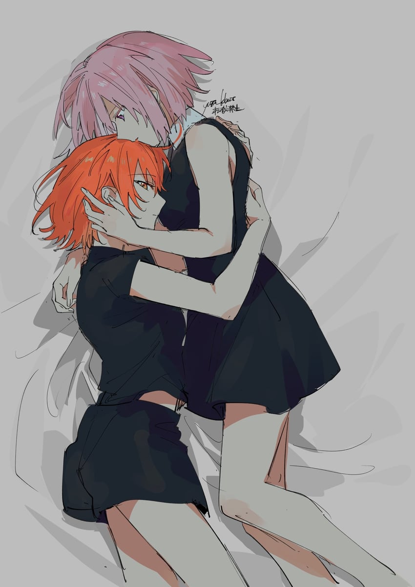 mash kyrielight and fujimaru ritsuka (fate and 1 more) drawn by yuta_kbut