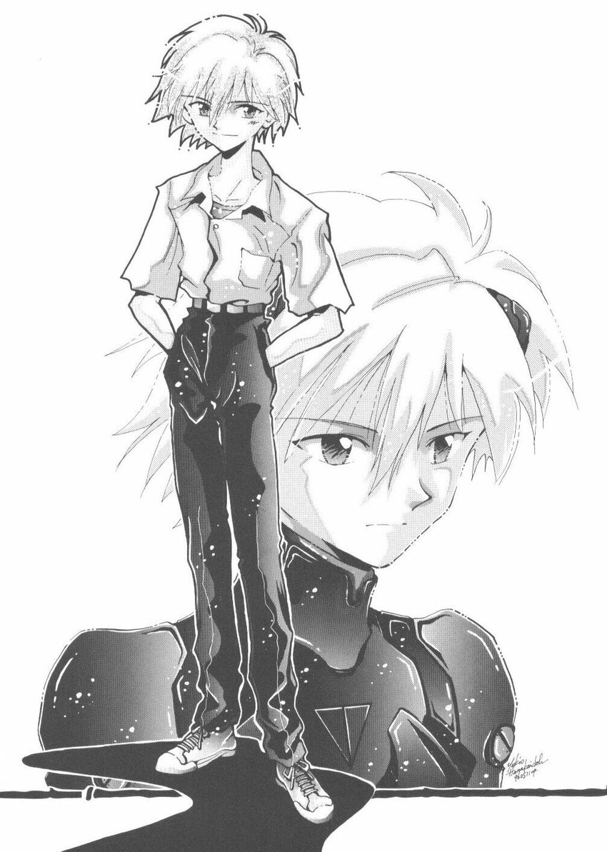 nagisa kaworu (neon genesis evangelion) drawn by hanakaidoh_yukio