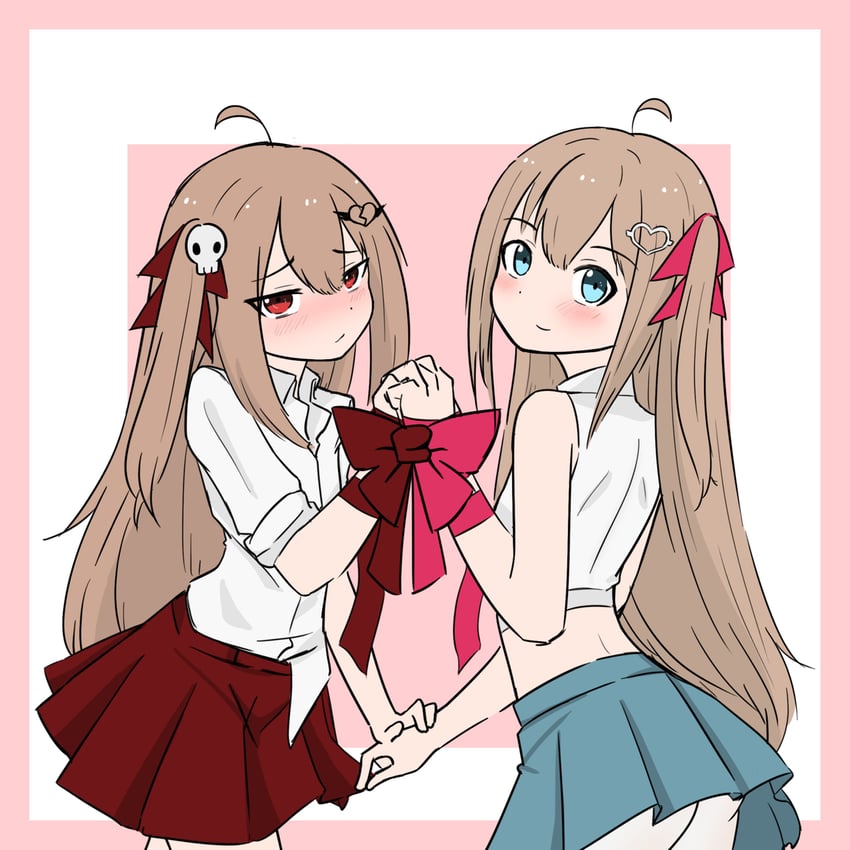 neuro-sama and evil neuro-sama (vedal ai) drawn by 109kpm