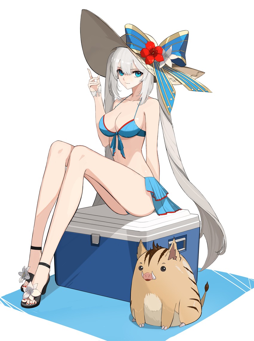 marie antoinette and boar piglet (fate and 1 more) drawn by rikui_(rella2930)