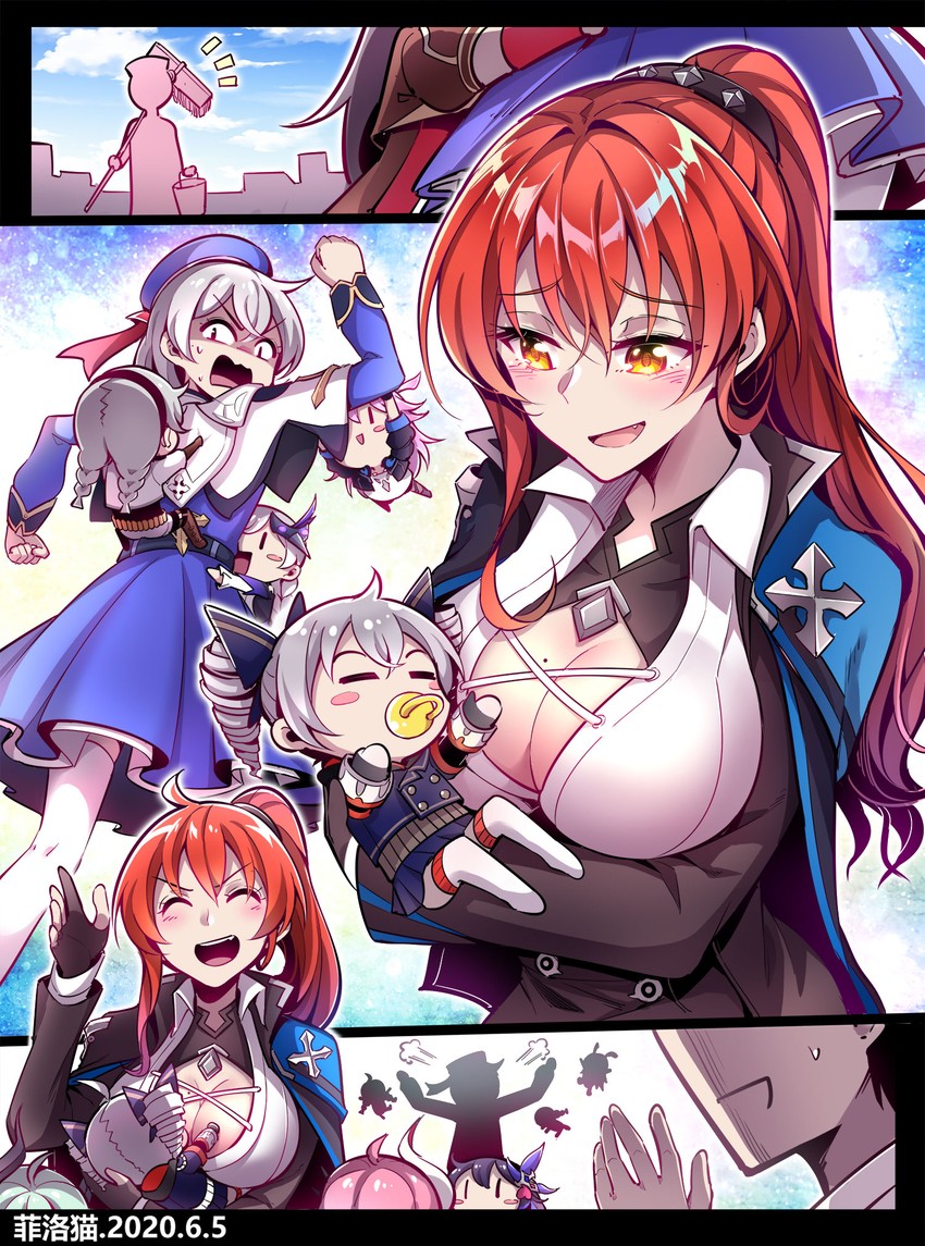 kiana kaslana, raiden mei, bronya zaychik, seele vollerei, theresa apocalypse, and 5 more (honkai and 1 more) drawn by fei_luo_mao