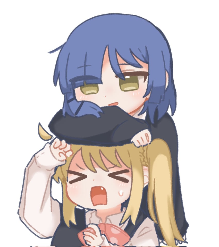ijichi nijika and yamada ryo (bocchi the rock!) drawn by 0rengzi
