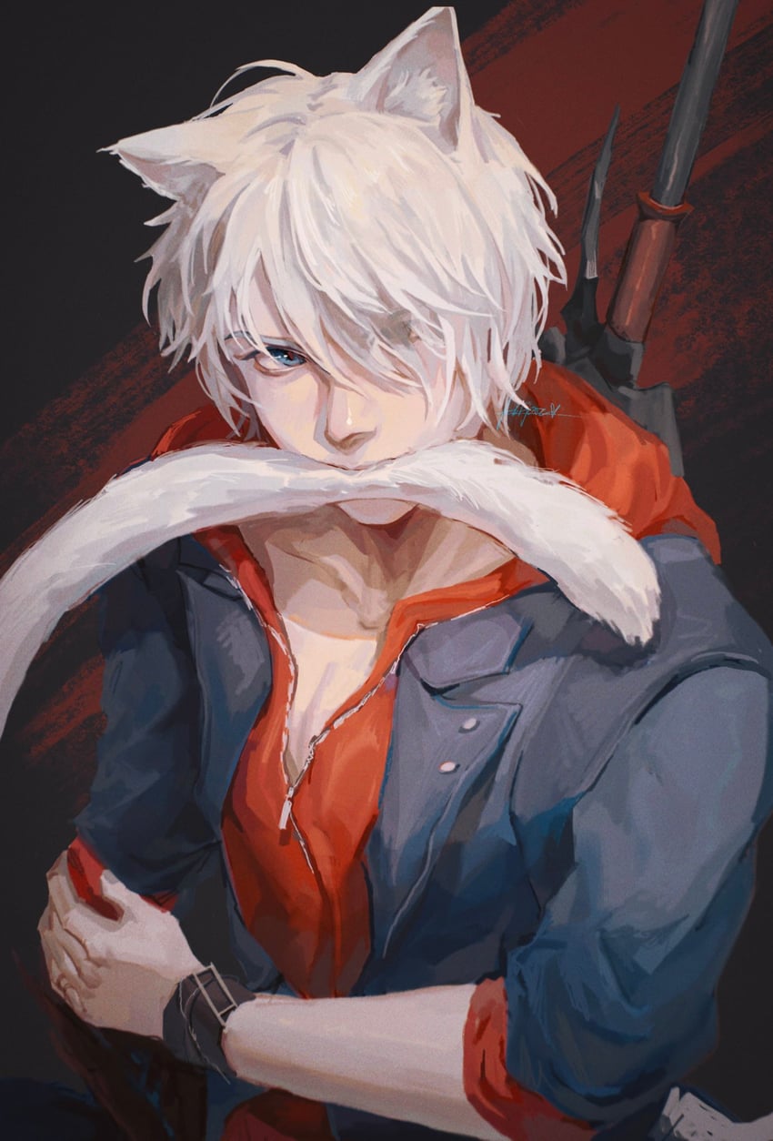 nero (devil may cry and 1 more) drawn by jaxkydra