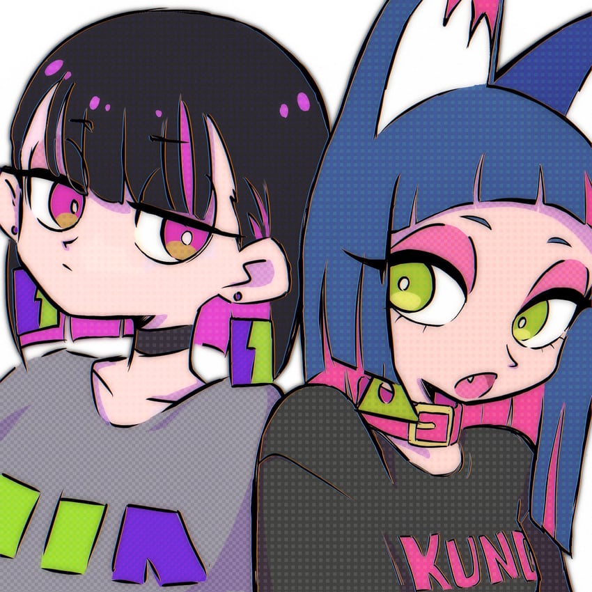 nira-chan and sammy (zutto mayonaka de ii no ni and 2 more) drawn by loku