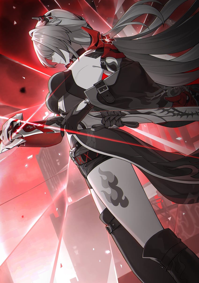 acheron (honkai and 1 more) drawn by jiangyou_jia_yan