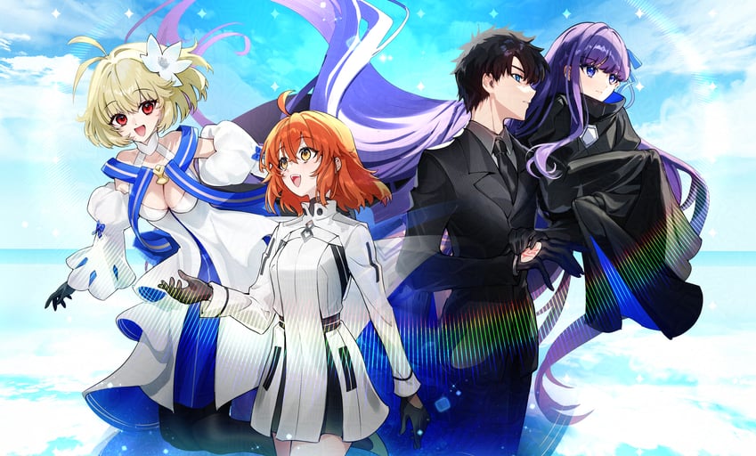 fujimaru ritsuka, meltryllis, and arcueid brunestud (fate and 2 more) drawn by galibo