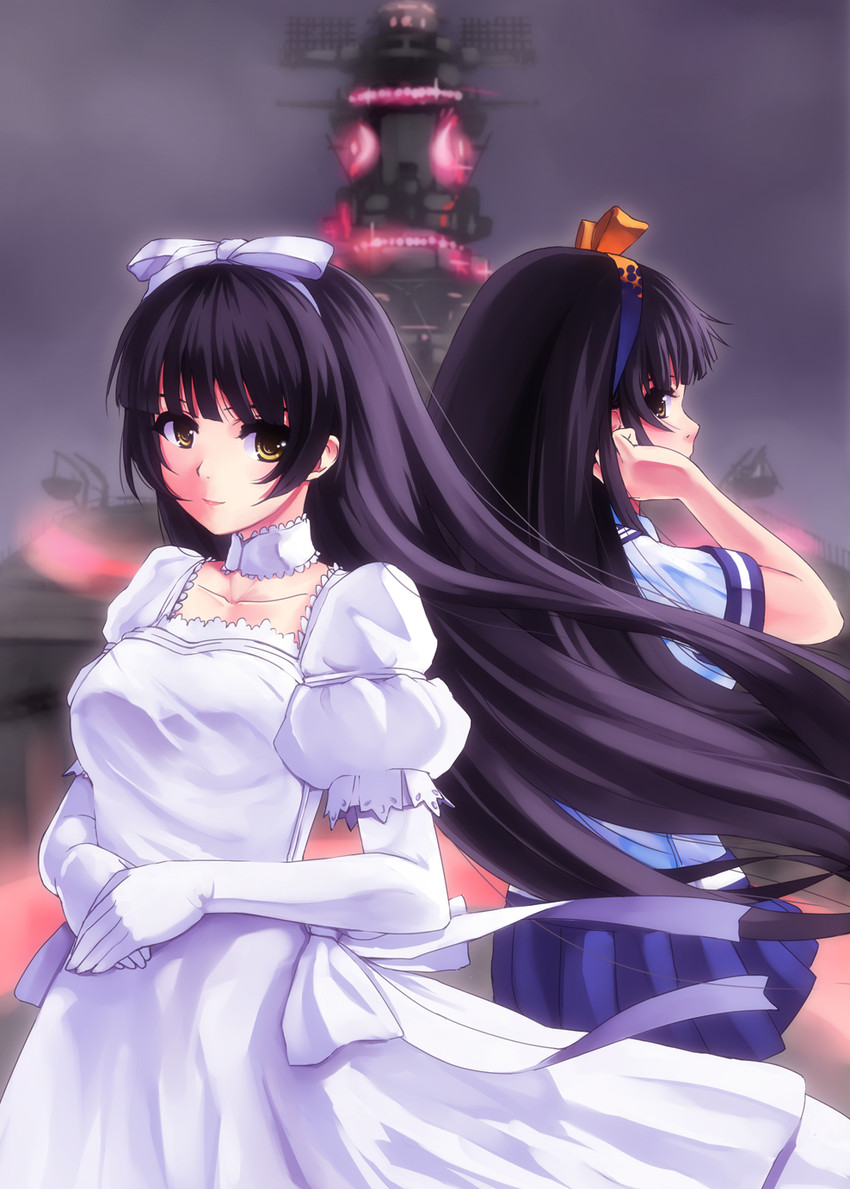 yamato and amaha kotono (aoki hagane no arpeggio) drawn by mizuki_(mizuki_ame)