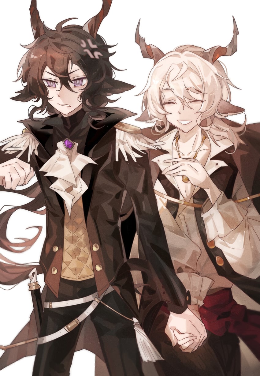 ebenholz and kreide (arknights) drawn by tie_fei_wu_mang_dashuai