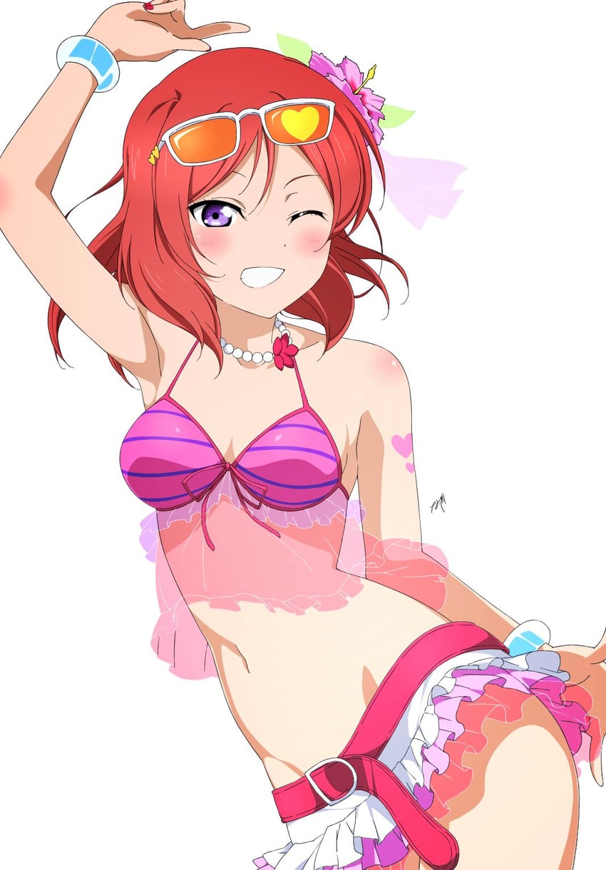 nishikino maki (love live! and 1 more) drawn by nagi_mkrnpn