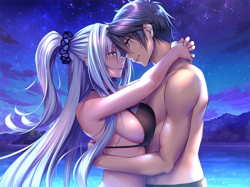 suzurikawa euphrasie ruika and shiga kousuke (amakano ~second season~) drawn by piromizu