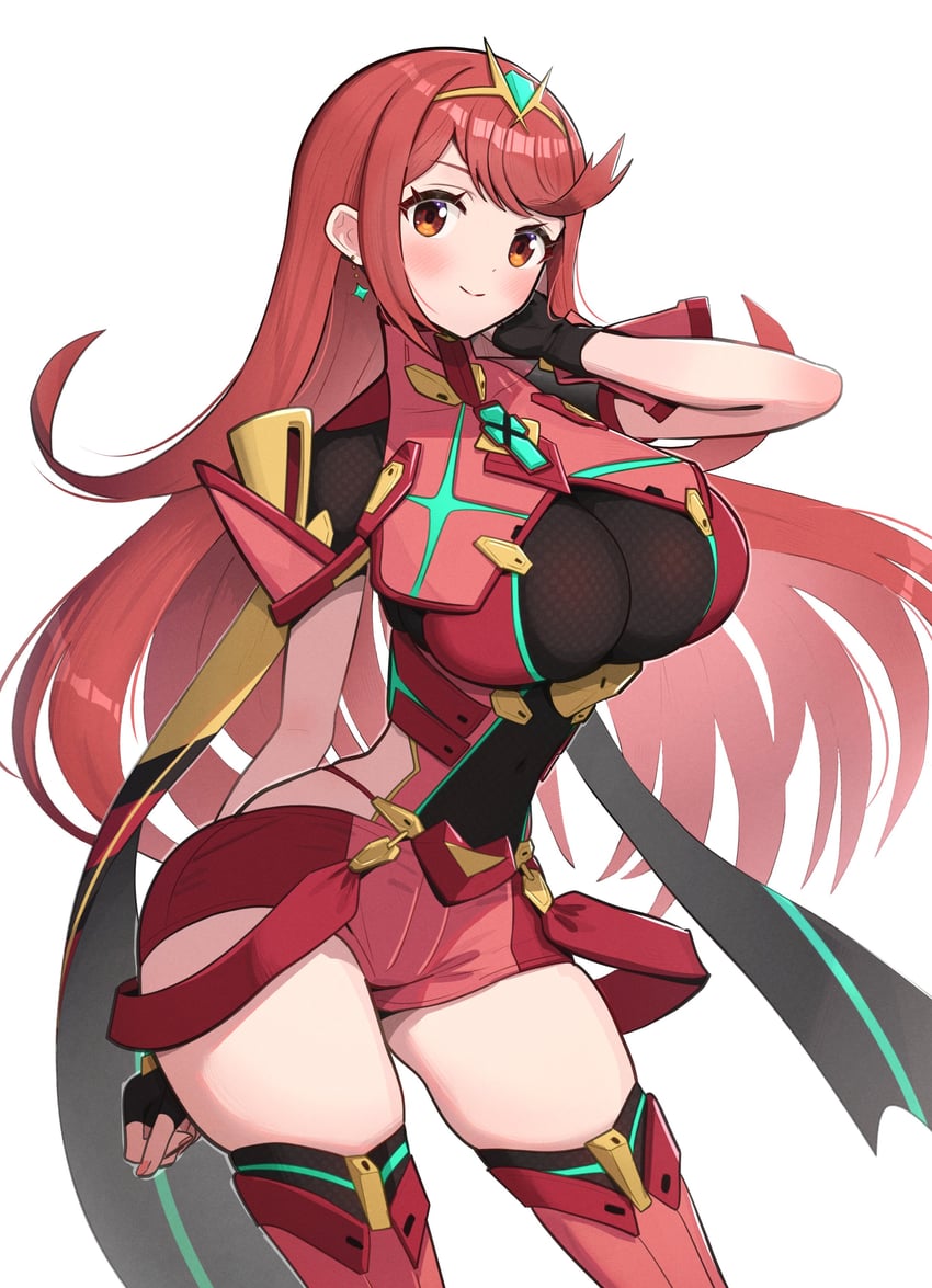 pyra (xenoblade chronicles and 1 more) drawn by gonzarez