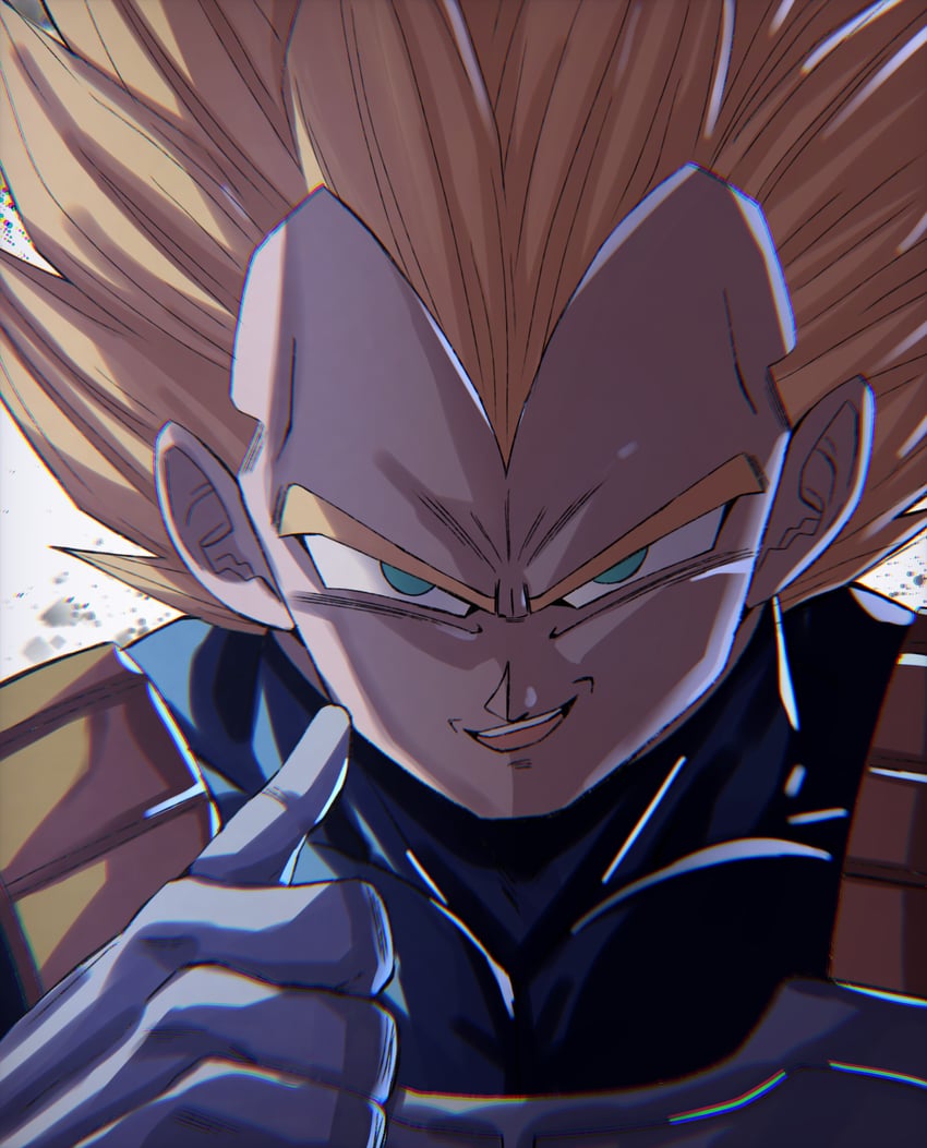 vegeta (dragon ball and 1 more) drawn by chiro_illust