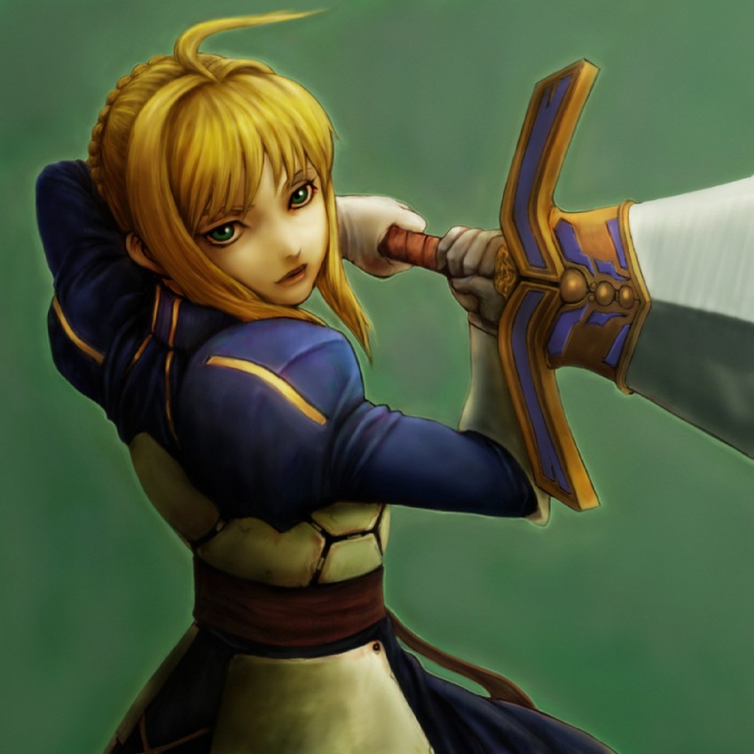 artoria pendragon and saber (fate and 1 more) drawn by marimo_(pixiv_516046)
