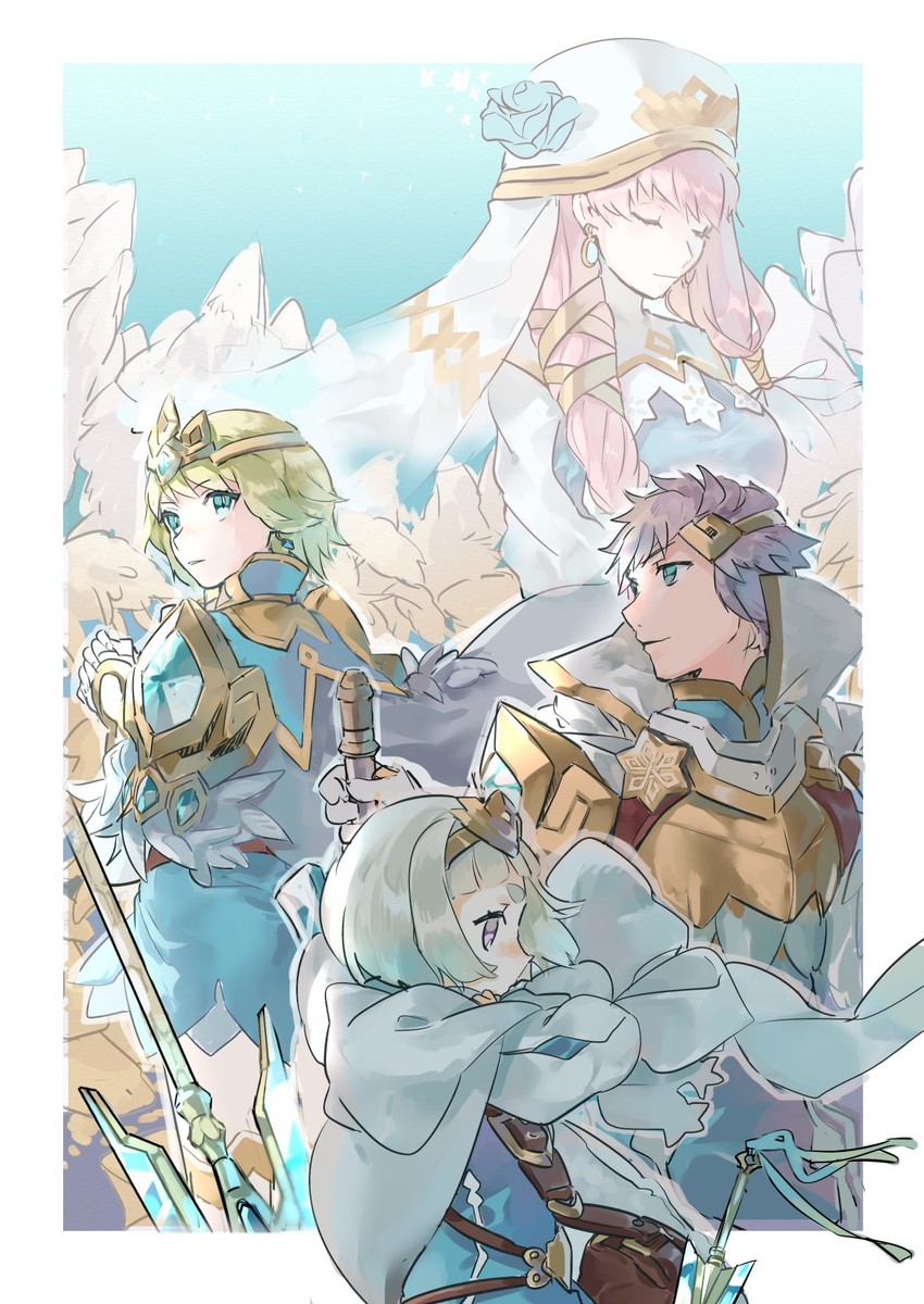 fjorm, gunnthra, ylgr, and hrid (fire emblem and 1 more) drawn by hukashin