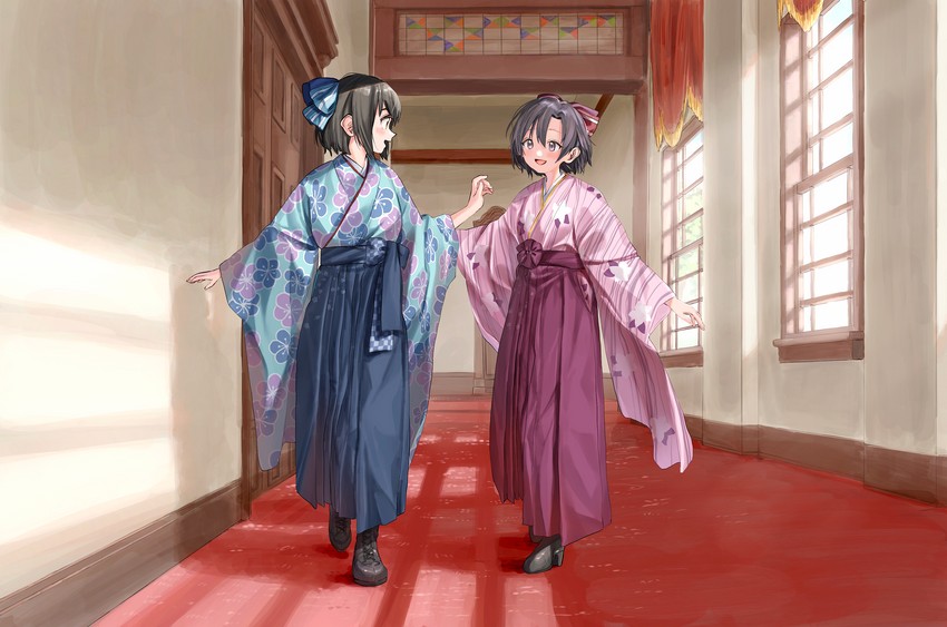 takafuji kako and shiragiku hotaru (idolmaster and 1 more) drawn by tamayume
