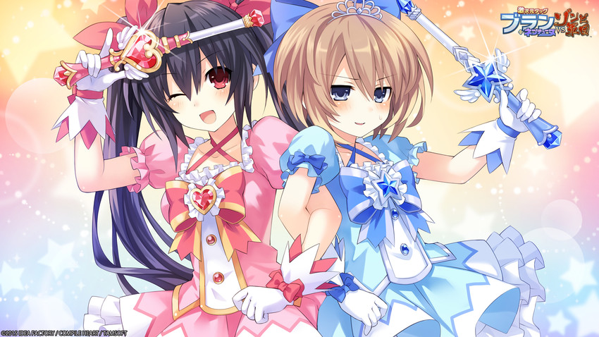 noire and blanc (neptune and 1 more) drawn by tsunako