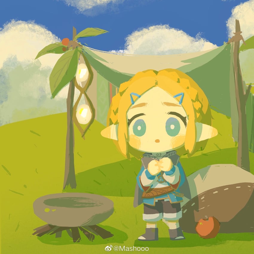 princess zelda (the legend of zelda and 1 more) drawn by mashooo