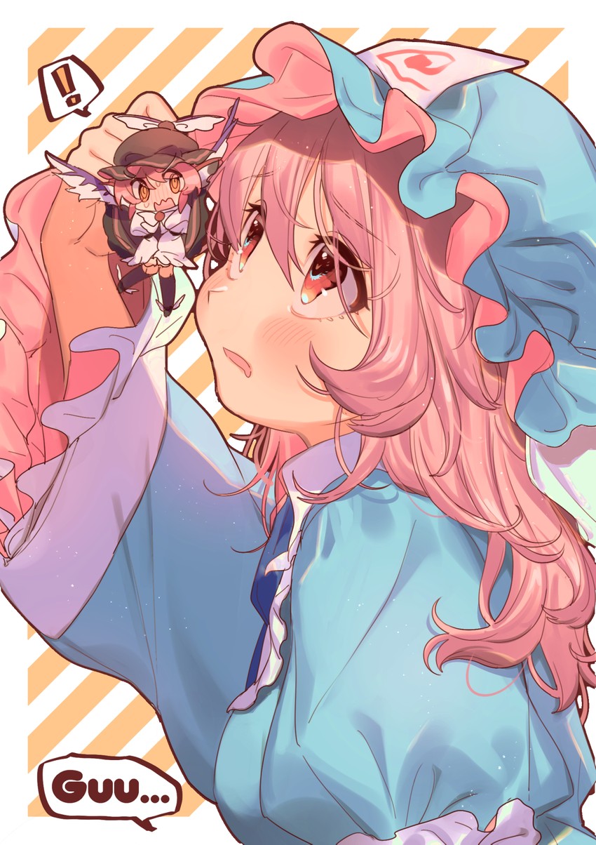 saigyouji yuyuko and mystia lorelei (touhou) drawn by masanaga_(tsukasa)