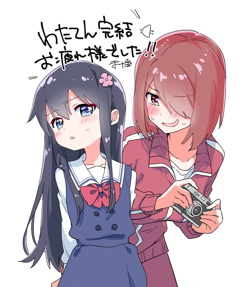 shirosaki hana and hoshino miyako (watashi ni tenshi ga maiorita!) drawn by miman