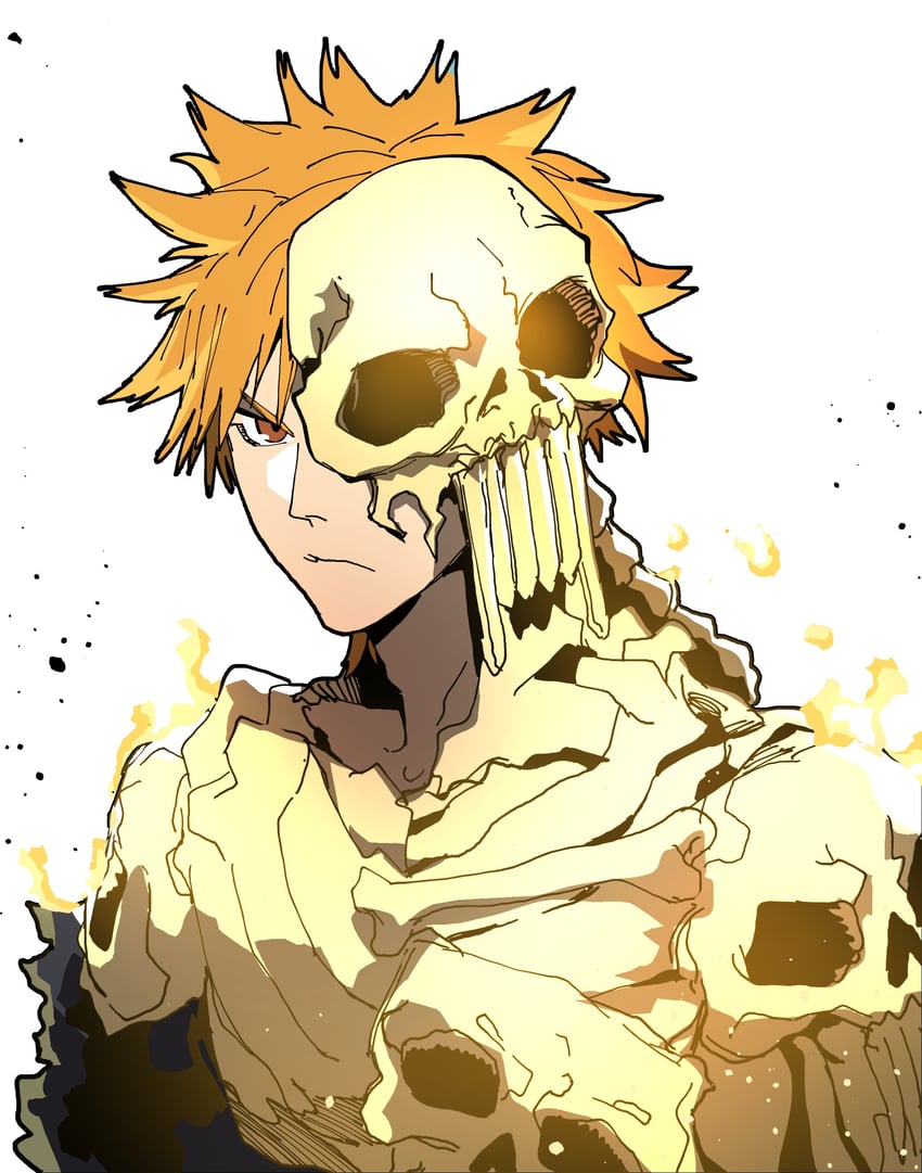 kurosaki ichigo (bleach and 1 more) drawn by isaacchief300