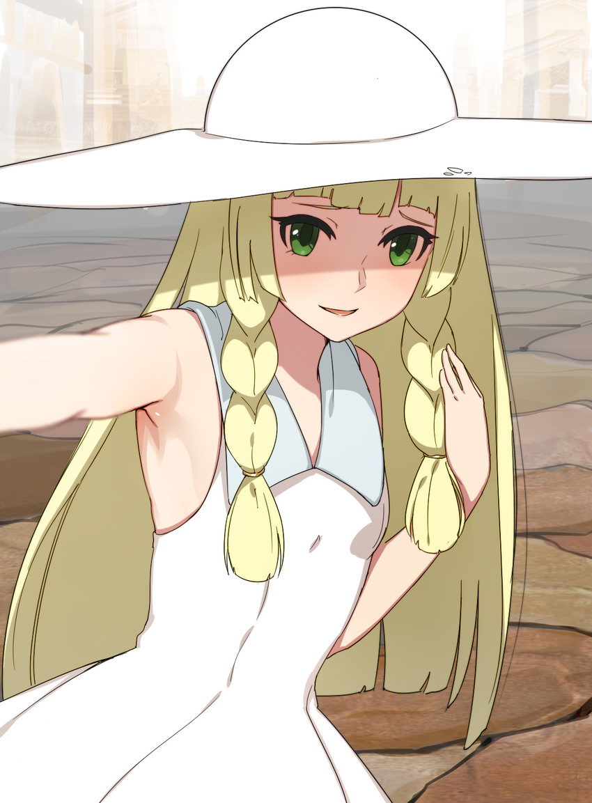 lillie (pokemon and 1 more) drawn by senju_(snz0)