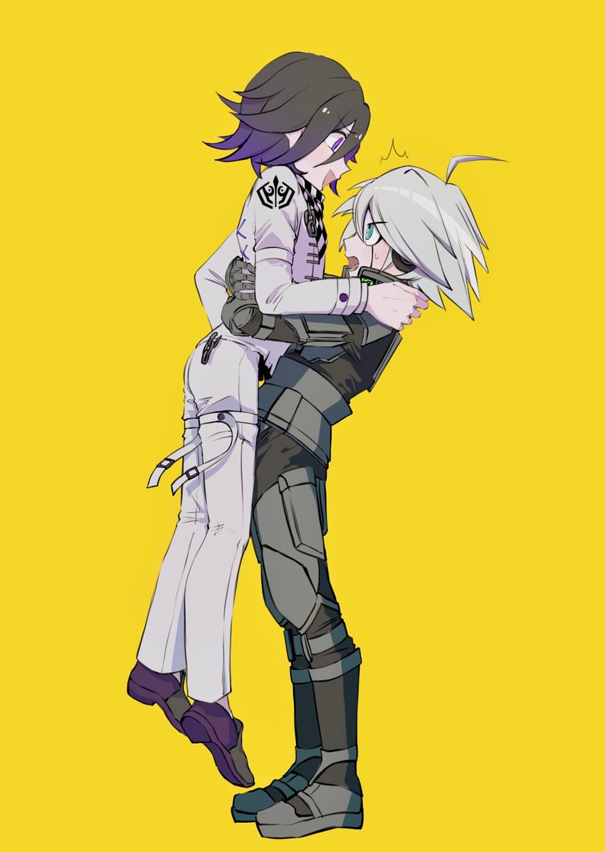 oma kokichi and k1-b0 (danganronpa and 1 more) drawn by pi_letter