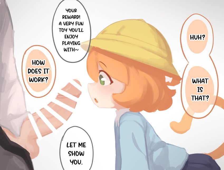 kanbaki's orange-haired catgirl (original) drawn by kanbaki