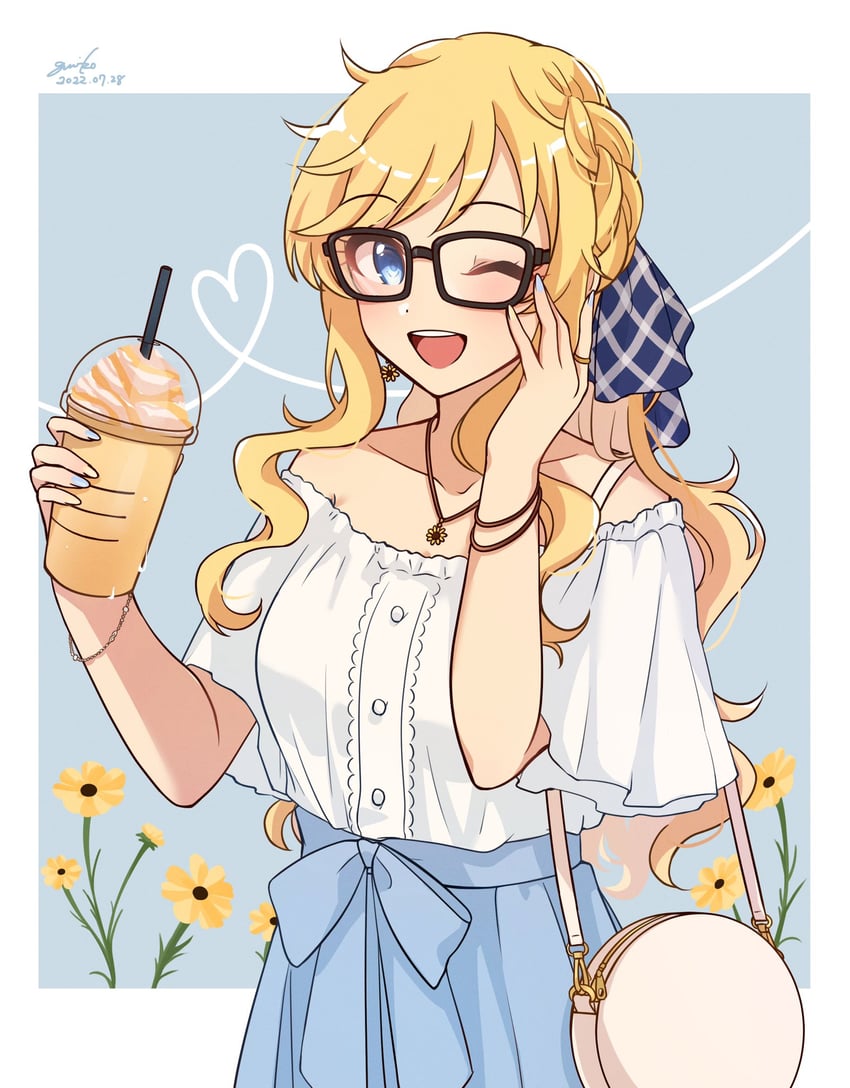 ohtsuki yui (idolmaster and 2 more) drawn by grk_11601