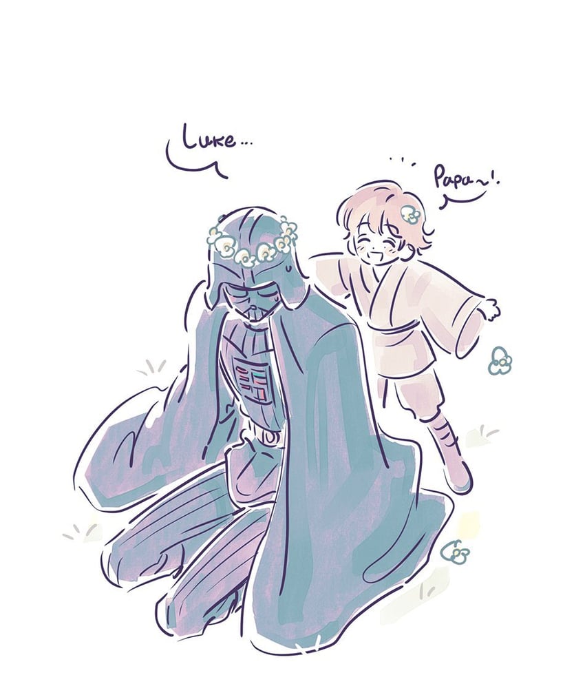 darth vader and luke skywalker (star wars and 1 more) drawn by skdlfjgrp
