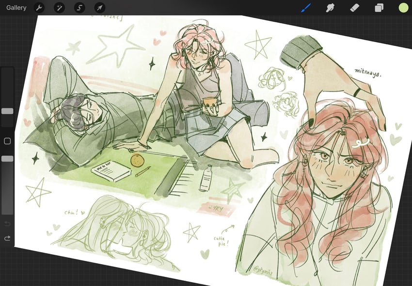 koga mitsuki and oosawa aya (kininatteru hito ga otoko ja nakatta) drawn by ykymiiz