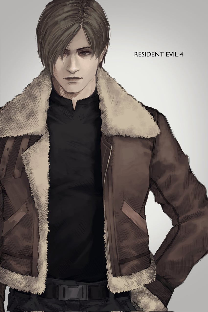 leon s. kennedy (resident evil and 1 more) drawn by ericson_blum