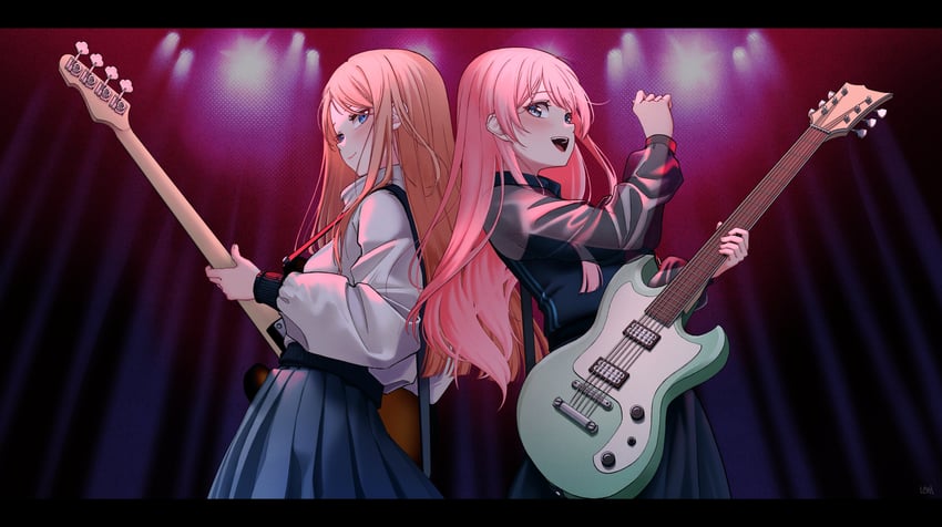 chihaya anon and nagasaki soyo (bang dream! and 1 more) drawn by ichi_(bttrfl1es)