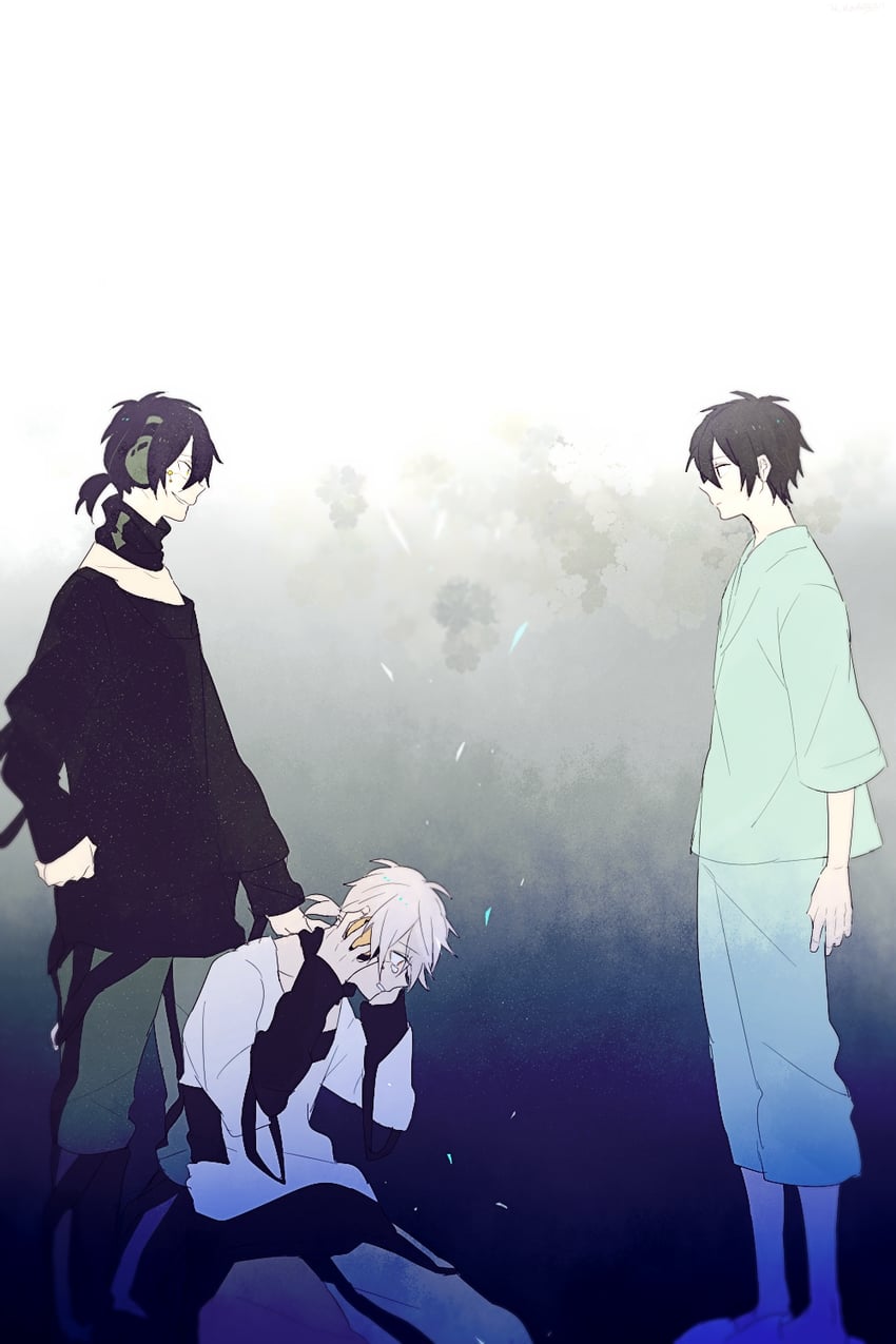 konoha, kokonose haruka, and dark konoha (kagerou project) drawn by tsuki_miyabi