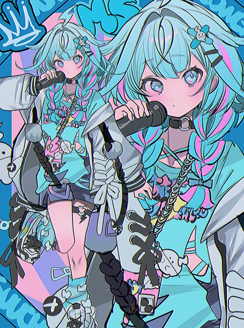mizumiya su (hololive and 1 more) drawn by momae_mac