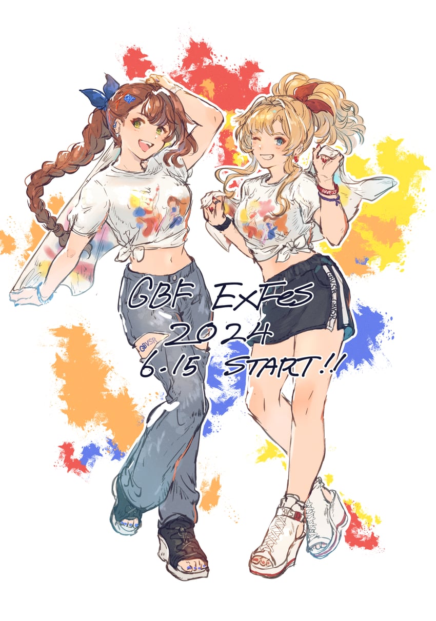 zeta and beatrix (granblue fantasy) drawn by hibana_(hibana_ztlv)