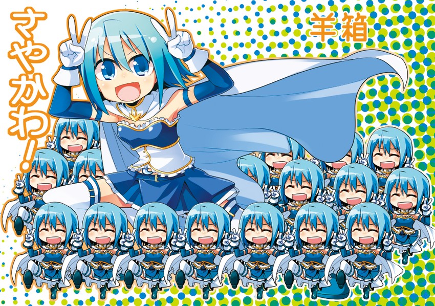 miki sayaka (mahou shoujo madoka magica) drawn by hitsuji_bako