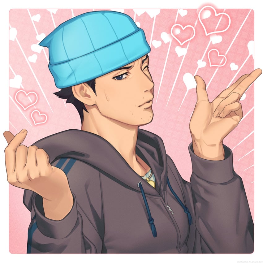 phoenix wright (ace attorney and 1 more) drawn by kune_akiro