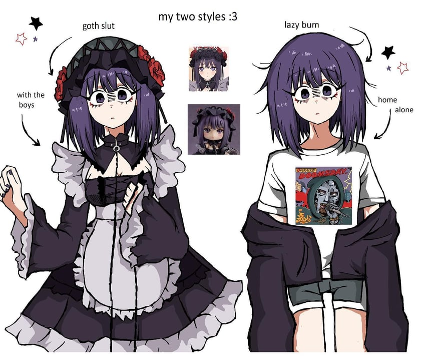 kuroe shizuku (sono bisque doll wa koi wo suru and 1 more) drawn by peqermint