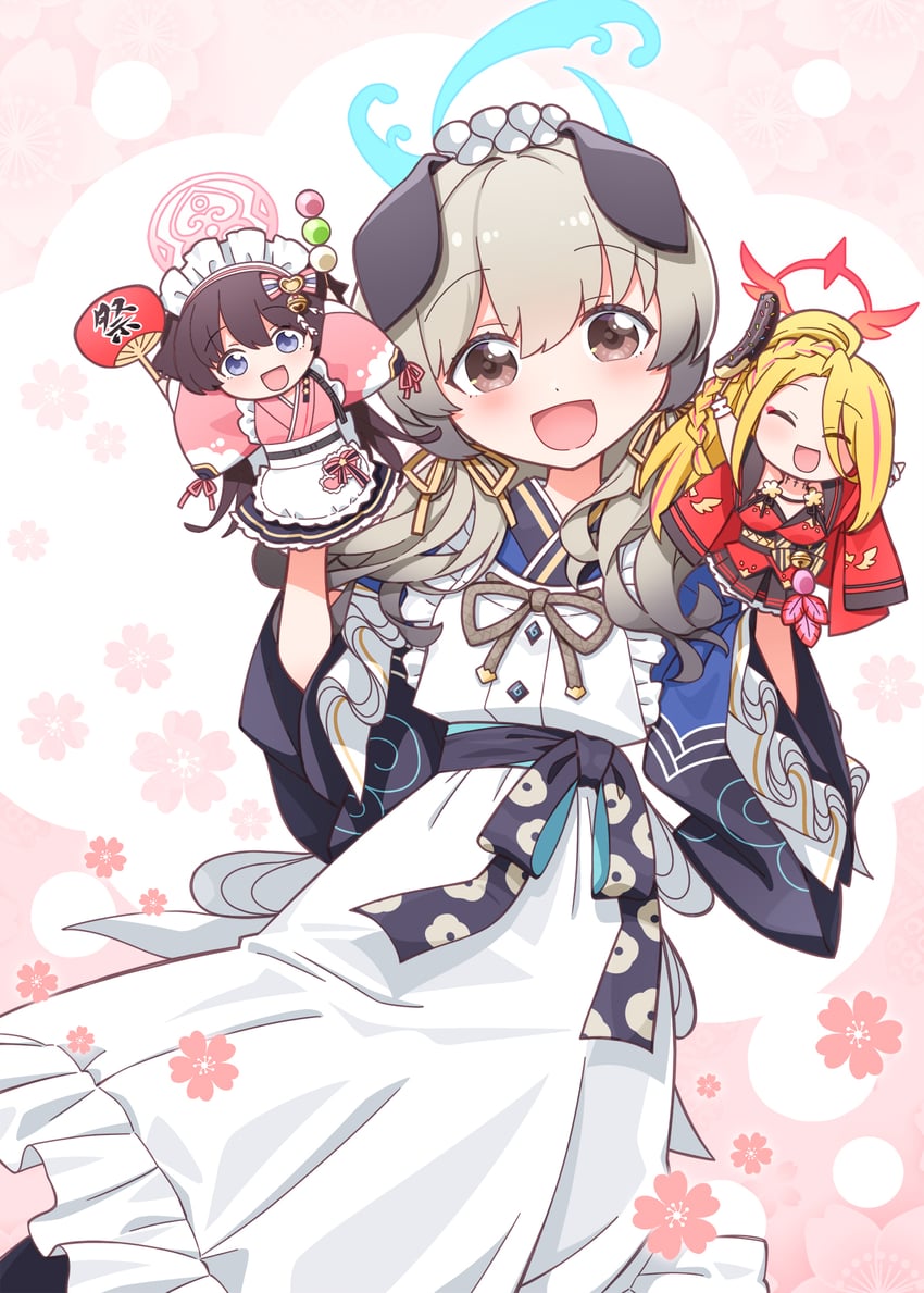 shizuko, umika, and pina (blue archive) drawn by harada_(sansei_rain)