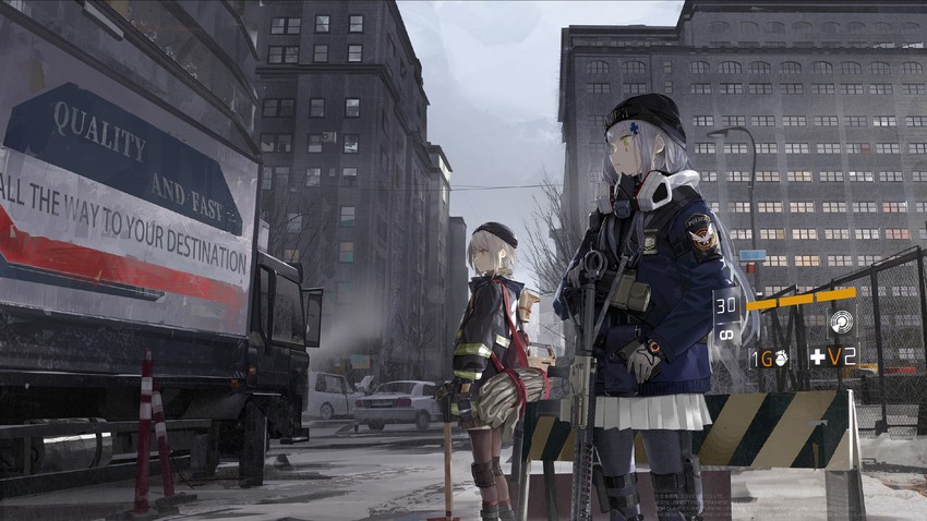 hk416, vector, agent 416, and agent vector (girls' frontline and 1 more) drawn by paindude