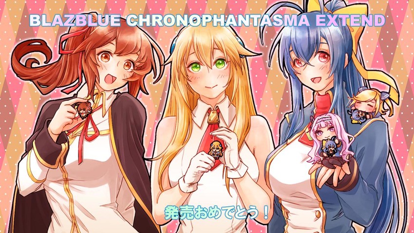 noel vermillion, mai natsume, celica a. mercury, kajun faycott, and shiori kirihito (blazblue and 2 more) drawn by nunun