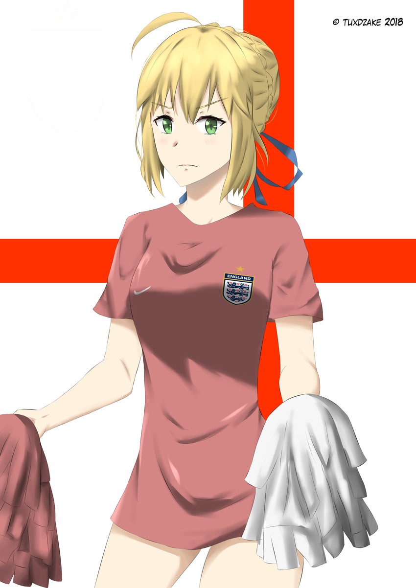 artoria pendragon and saber (fate and 3 more) drawn by tuxdzake