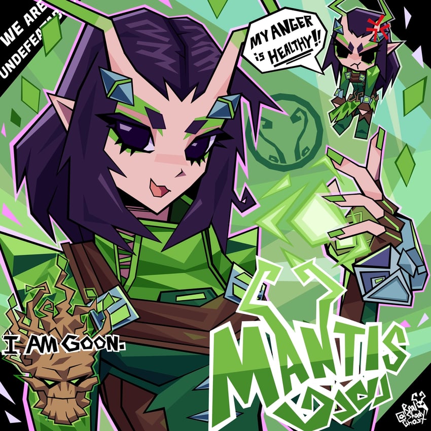 mantis and groot (marvel and 2 more) drawn by realshadyghost