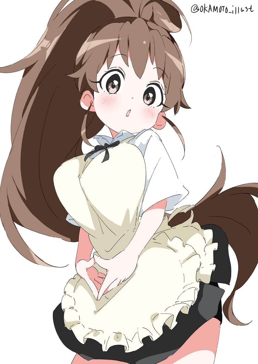 taneshima popura (working!!) drawn by white_gorilla_(okamoto)