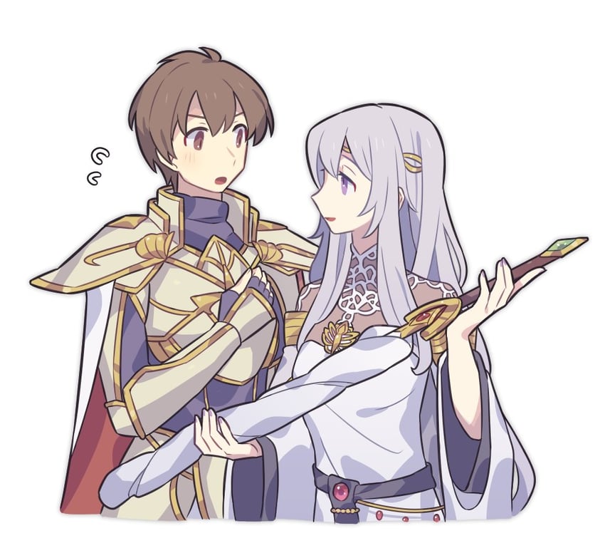 deirdre and leif (fire emblem and 1 more) drawn by haconeri