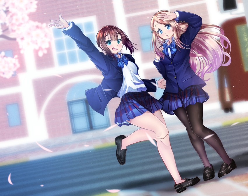 ayase alisa and kosaka yukiho (love live! and 1 more) drawn by mad_(hazukiken)