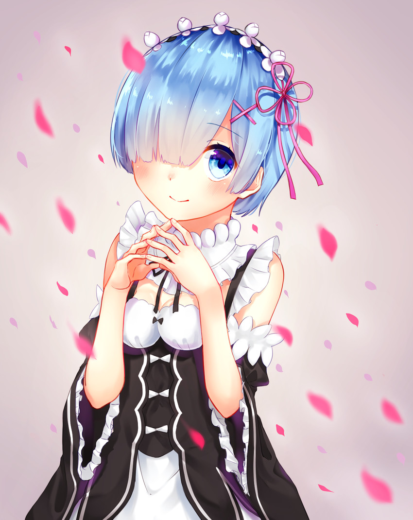 rem (re:zero kara hajimeru isekai seikatsu) drawn by mokorikomokomoko