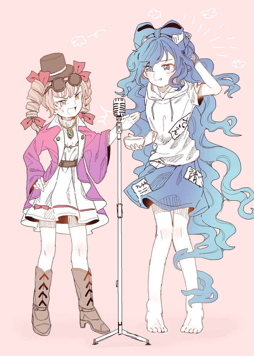 yorigami shion and yorigami jo'on (touhou) drawn by satomachi